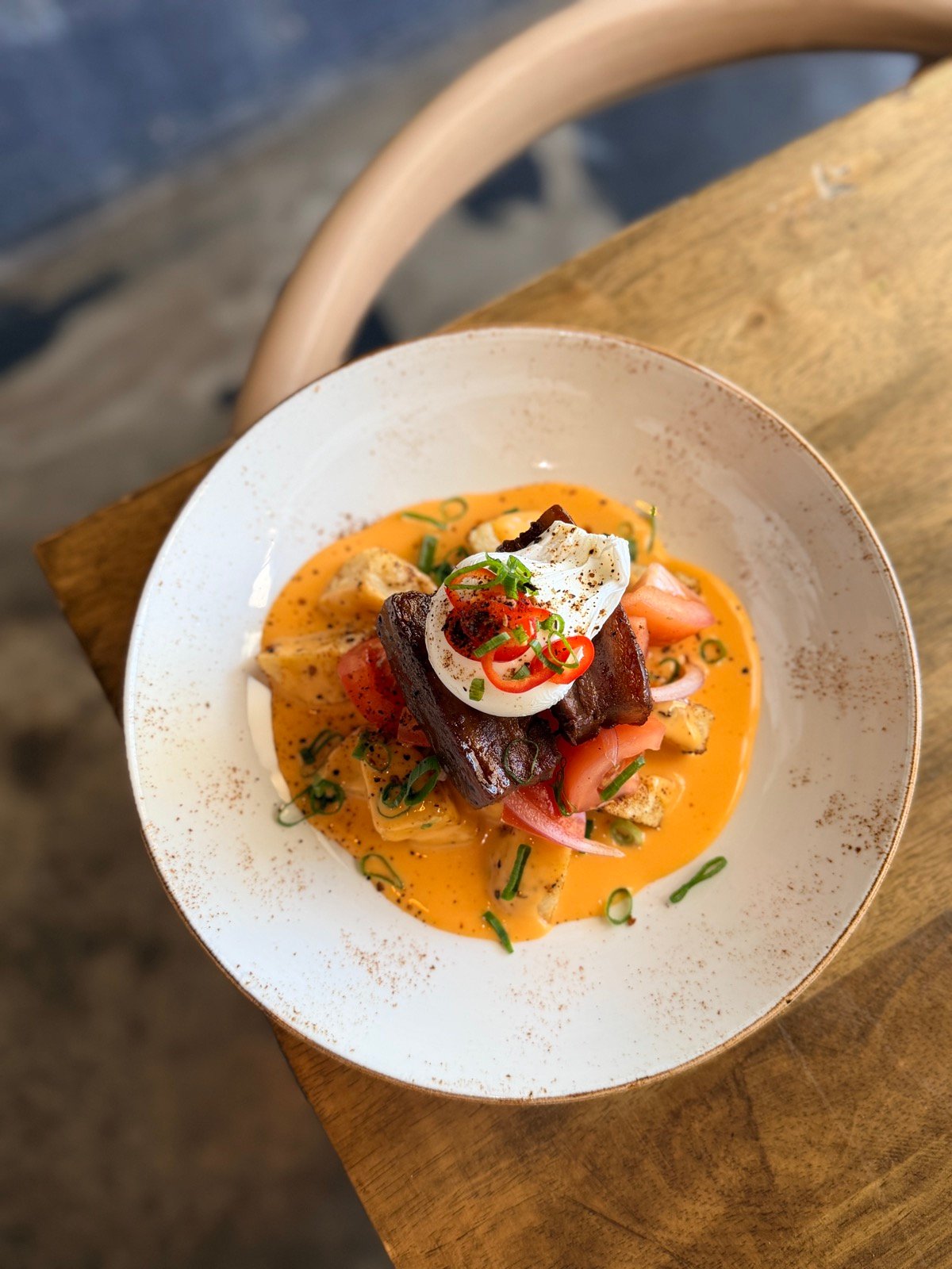 Pork Belly Loaded Egg